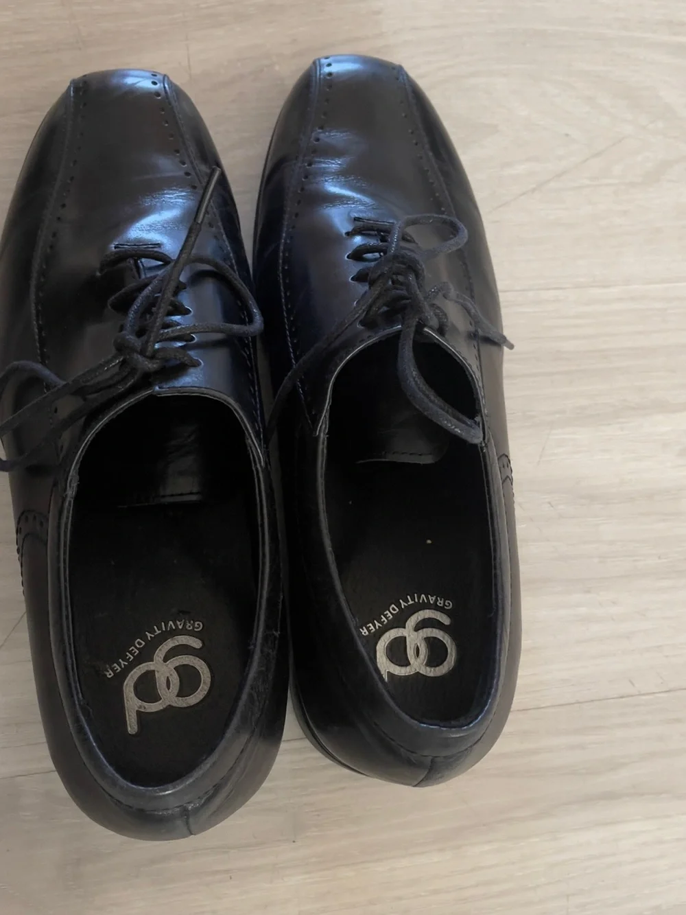 Gravity Defyer Men's Black Leather Oxford Dress Shoes